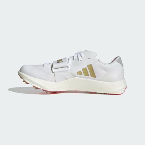 Details for adidas Adizero TJ/PV 三項跳/撐竿跳鞋 白色/黑色/金屬金 KJ9542