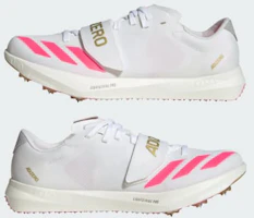 Sizing adidas Adizero TJ/PV 三項跳/撐竿跳鞋 白色/黑色/金屬金 KJ9542