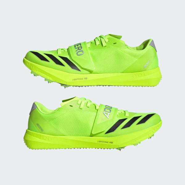 Sizing アディダス アディゼロ TJ/PV 三段跳び&棒高跳びシューズ ルシッドレモン/コアブラック/シルバーメタリック IG2022