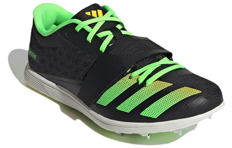 Lookbook adidas Adizero 三級跳與撐竿跳 舒適透氣運動鞋 男女適用 黑綠色