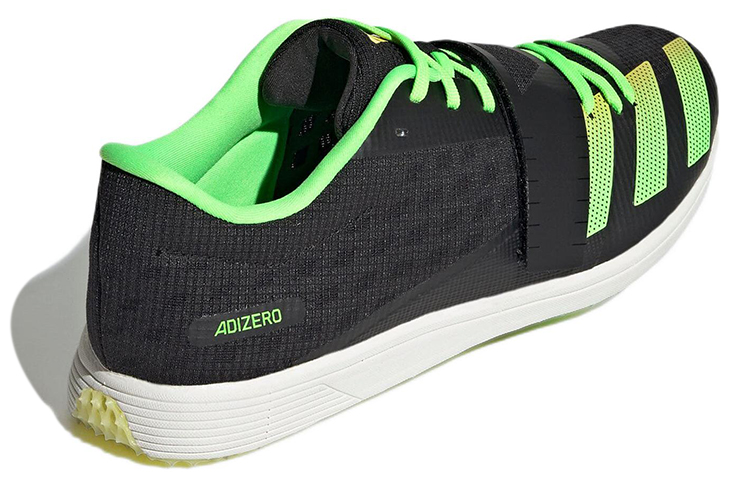 Shop adidas Adizero 三級跳與撐竿跳 舒適透氣運動鞋 男女適用 黑綠色