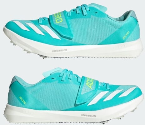 Adidas Adizero Triple Jump/Pole Vault Track Shoes Blue/Zero Metalic/Lucid Lemon JH5232 Sizing Adidas Adizero Triple Jump/Pole Vault Track Shoes Blue/Zero Metalic/Lucid Lemon JH5232
