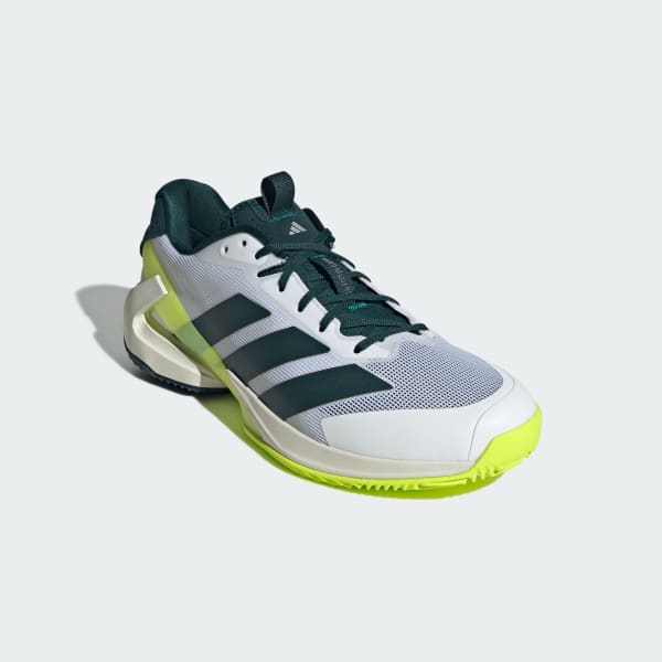 Shop Adidas Adizero Ubersonic 5 Clay Tenis Aurora Ivy/Blanco Nube JR2713