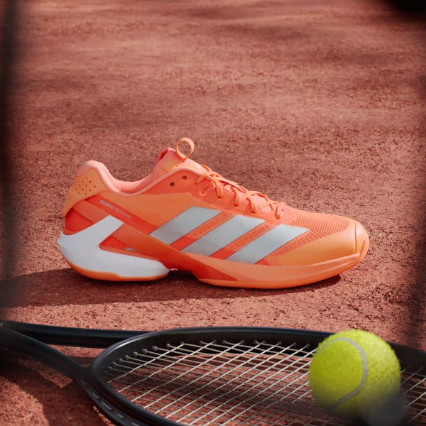 Lookbook 阿迪达斯 Adizero Ubersonic 5 鲜橙/银色金属/核心黑 JR1734