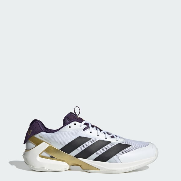 Adidas Adizero Ubersonic 5 Shoes Cloud White/Core Black/Aurora Plum JQ3778