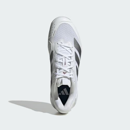 Order adidas Adizero Ubersonic 5 Tennisschoenen Wit/Grijs Metallic/Bordeaux KK4409