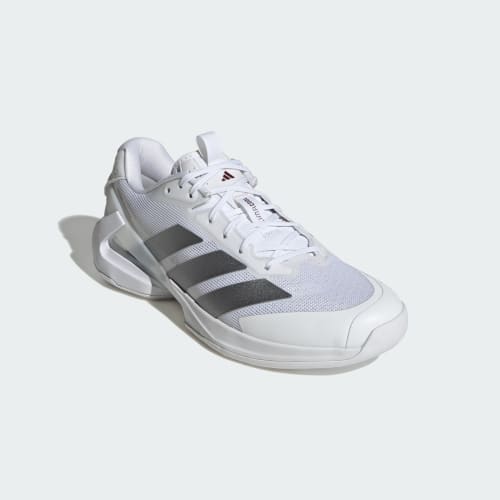 Shop adidas Adizero Ubersonic 5 Tennisschoenen Wit/Grijs Metallic/Bordeaux KK4409