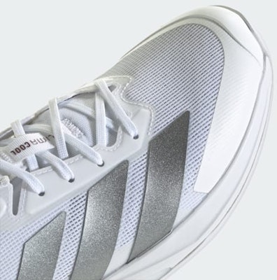 adidas Adizero Ubersonic 5 Tennisschoenen Wit/Grijs Metallic/Bordeaux KK4409 1
