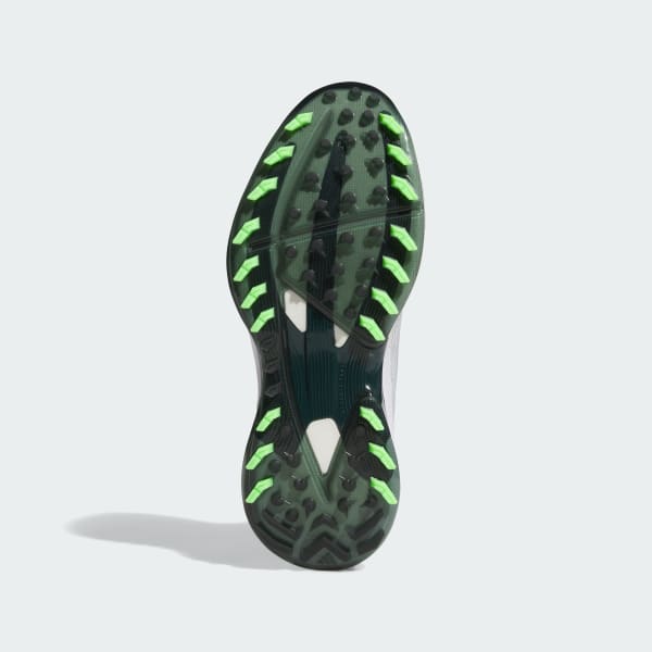 Shop Adidas Adizero ZG BOA Spikeless Golf Cloud White/Aurora Ivy/Lime Burst Kasut. JI4162