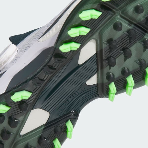 Cheap Adidas Adizero ZG BOA Sin Tacos Golf Blanco/Aurora Ivy/Lima Burst JI4162