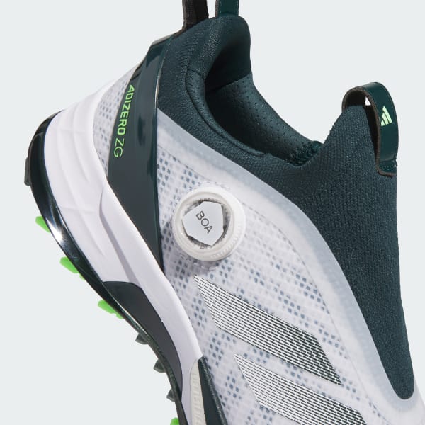 Cheap Adidas Adizero ZG BOA Spikeless Golf Cloud White/Aurora Ivy/Lime Burst Kasut. JI4162
