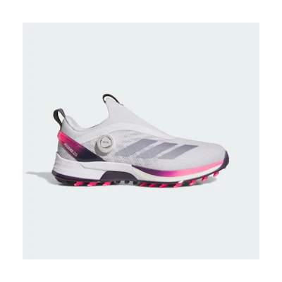 Adidas Adizero ZG BOA Spikeless Golf Shoes Dash Grey/Preloved Ink/Lucid Pink