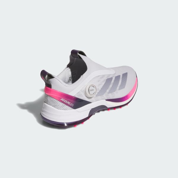 Purchase Adidas Adizero ZG BOA 無釘高爾夫鞋 灰色/復古墨色/柔粉色 JQ7726