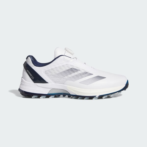Adidas Adizero ZG Lo BOA Spikeless Golf Shoes Cloud White/Night Indigo/Silver Metallic JS1767