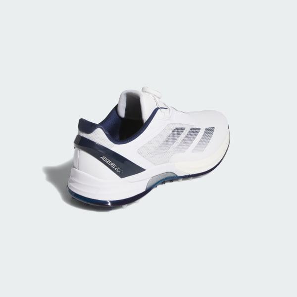 Details for 阿迪达斯 Adizero ZG Lo BOA 无钉高尔夫鞋 云白/夜靛蓝/银金属 JS1767