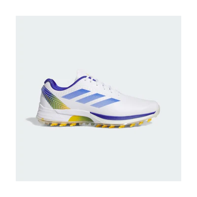 Adidas Adizero ZG Spikeless Golf Shoes Cloud White/Lucid Blue/Crew Yellow