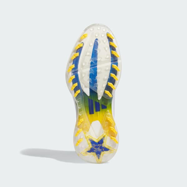 Adidas Adizero ZG Spikeless Golf Shoes Cloud White/Lucid Blue/Crew Yellow 圖 3