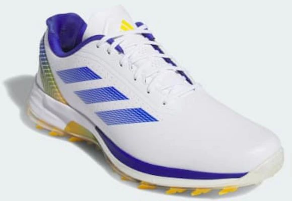 Adidas Adizero ZG Spikeless Golf Shoes Cloud White/Lucid Blue/Crew Yellow JS1897 Shop Adidas Adizero ZG Spikeless Golf Shoes Cloud White/Lucid Blue/Crew Yellow JS1897
