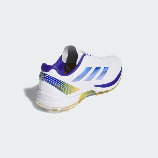 Adidas Adizero ZG Spikeless Golf Shoes Cloud White/Lucid Blue/Crew Yellow 圖 5