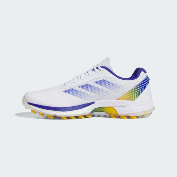 Adidas Adizero ZG Spikeless Golf Shoes Cloud White/Lucid Blue/Crew Yellow 圖 6