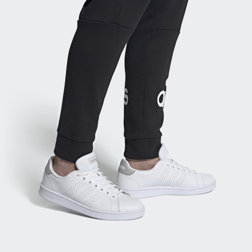 Sizing adidas neo ADVANTAGE 低筒 畫板鞋 男女款 白灰