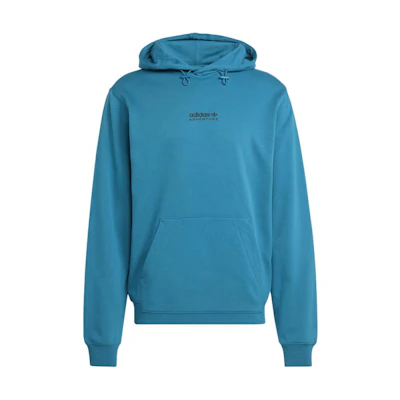 adidas Adventure Hoodie Blue Pullover with Logo Print IC2356
