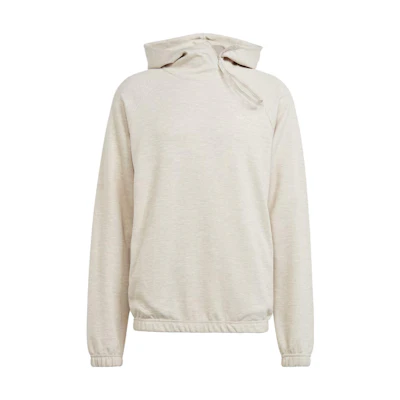 adidas Adventure Melange Hoodie Beige Loose-Fit Long-Sleeve Pullover IJ7458