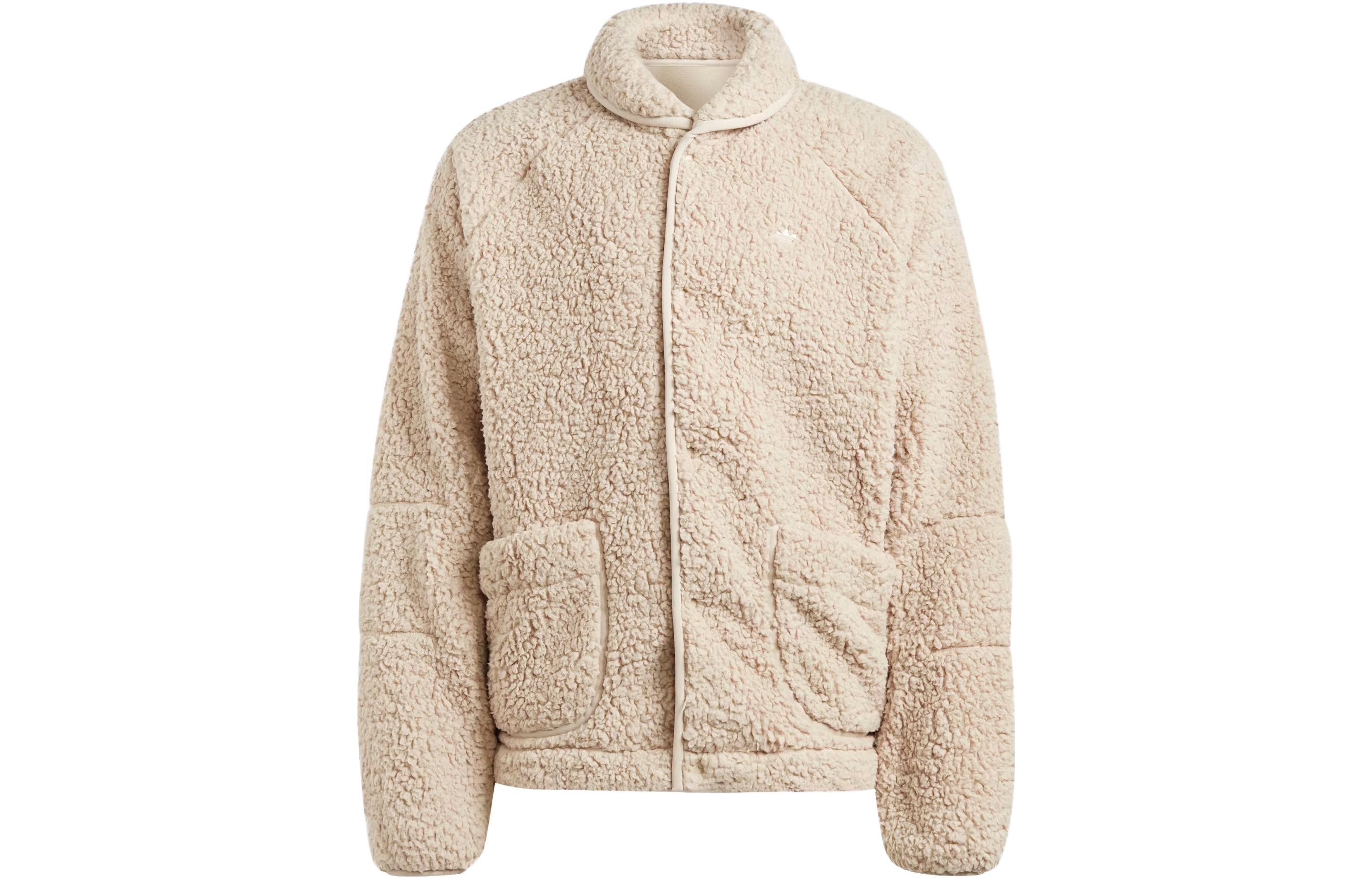adidas Adventure Polar Fleece Beige Loose Fit Fleece Jacket IL5169