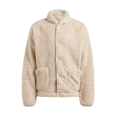 adidas Adventure Polar Fleece Beige Loose Fit Fleece Jacket IL5169