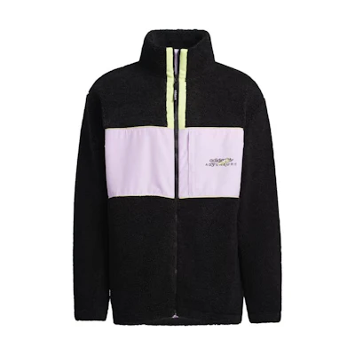adidas Adventure Retro Logo Colorblock Jacket Black Mens GP1869
