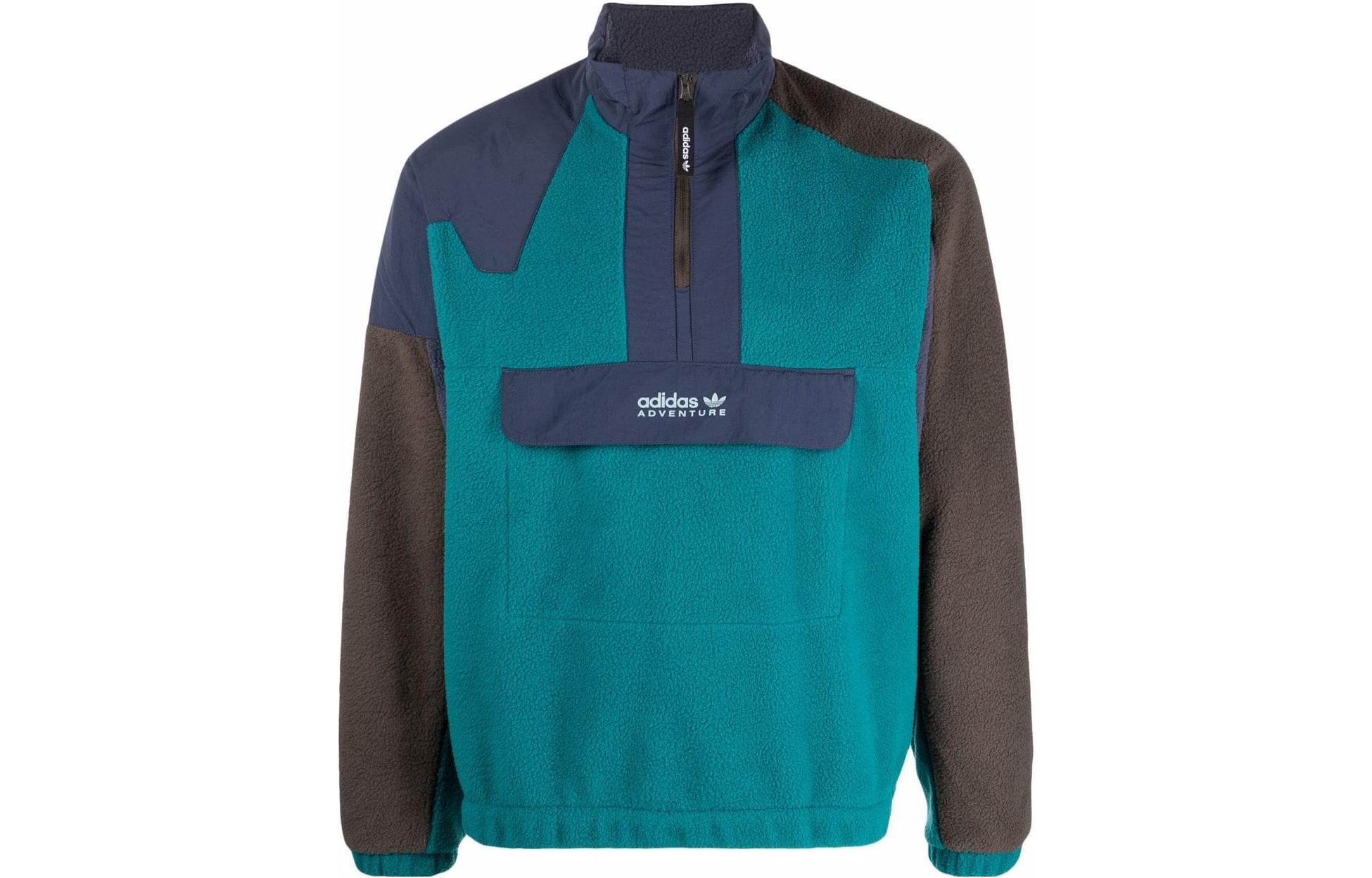 adidas Adventure Squamish 93 Logo Print Hoodie Blue HF4764