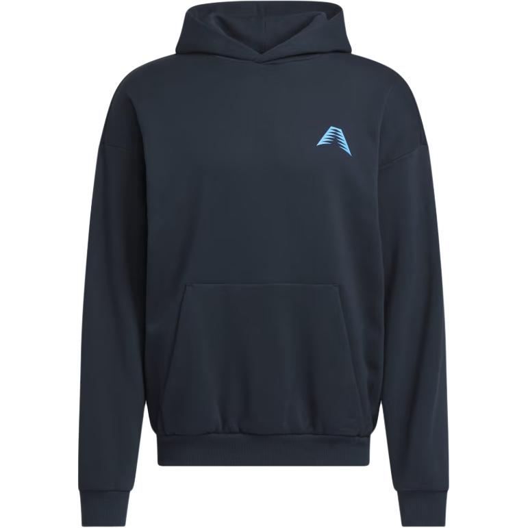 adidas AE Foundation Big Logo Overlap Hoodie Aurora Ink ( Basketball Hoodie) IW8054