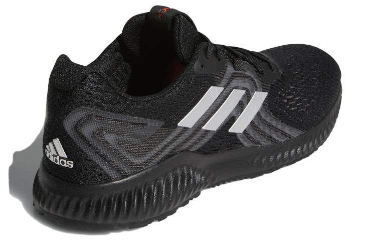 Shop adidas Aerobounce 2 低幫 跑步鞋 男款 黑灰