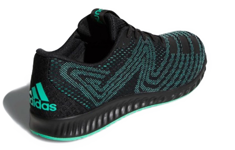 Shop adidas Aerobounce pr 舒適 透氣 低筒 跑步鞋 男款 黑綠