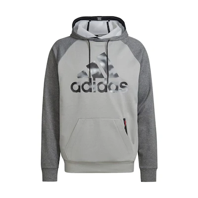 adidas Aeroready Game And Go Camo Logo Hoodie Grey HK9837