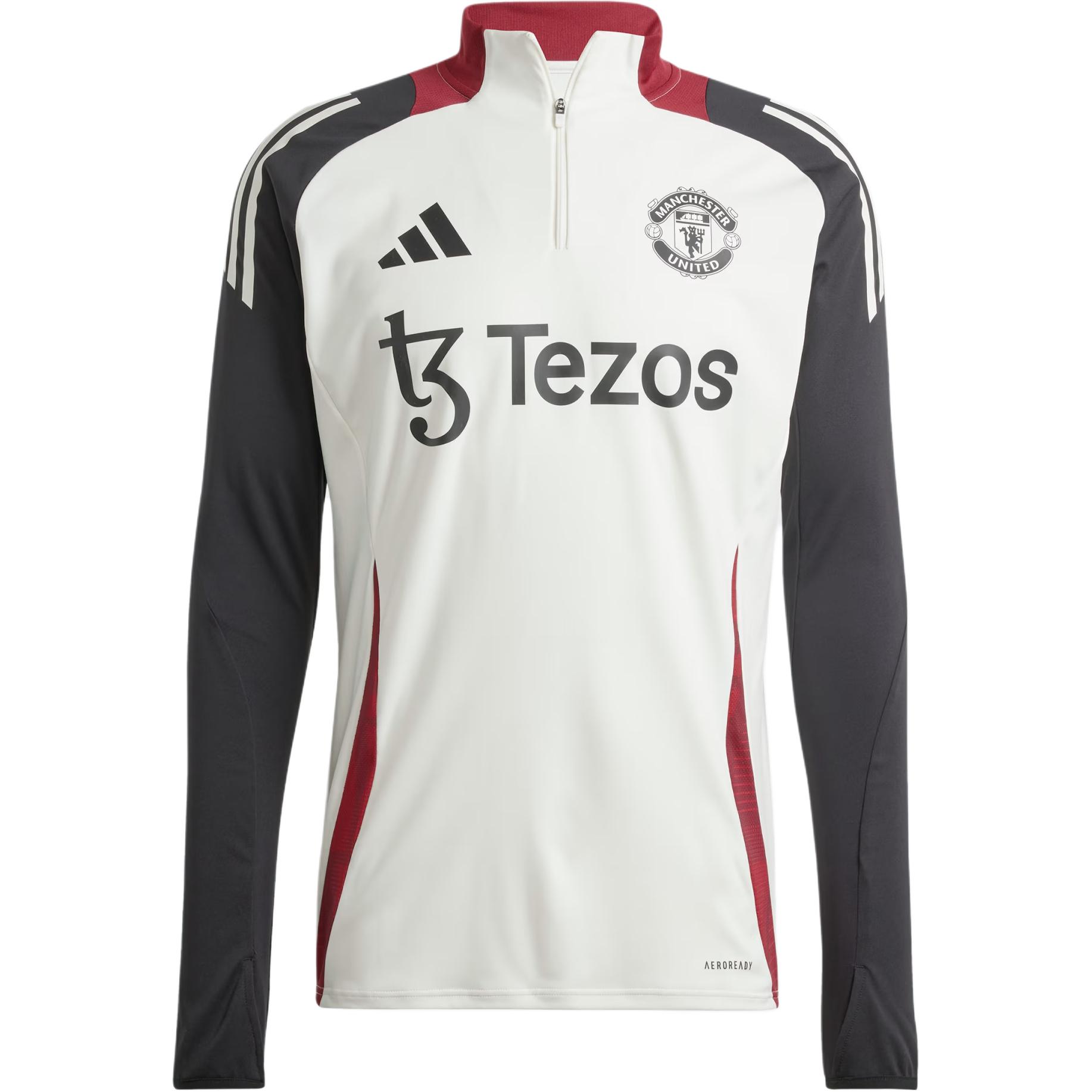 adidas AEROREADY Manchester United Retro Soccer Training Pullover - Off-White JE3737