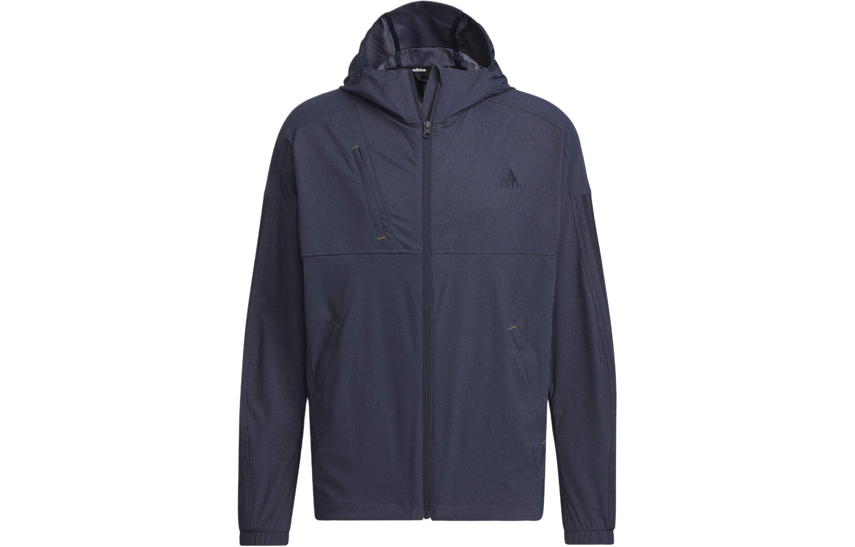 adidas AEROREADY Solid Zip Hoodie Jacket - Navy Blue IM8775