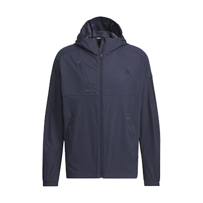 adidas AEROREADY Solid Zip Hoodie Jacket - Navy Blue IM8775