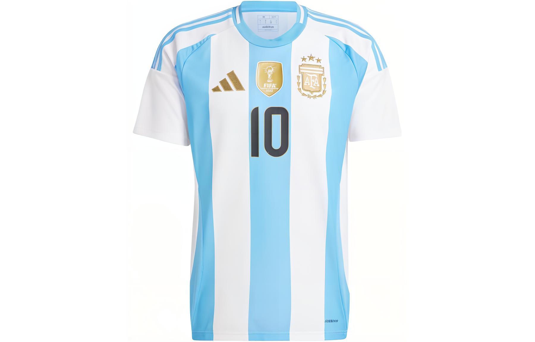 adidas AFA H Messi 10 Graphic Print Soccer Jersey Blue/White . IX7790