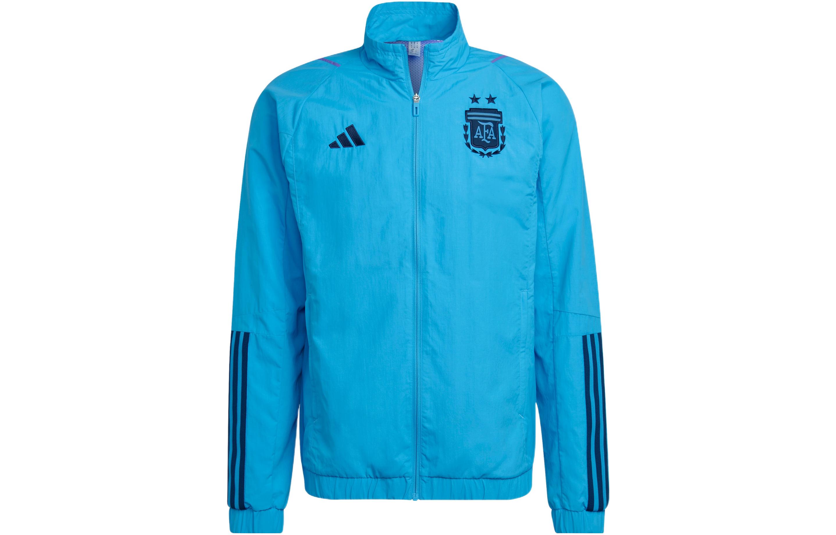 adidas AFA Pre Jacket Argentina Logo Print Retro Track Jacket Blue HF3933