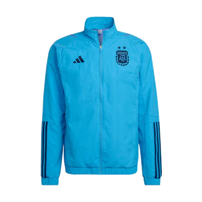adidas AFA Pre Jacket Argentina Logo Print Retro Track Jacket Blue HF3933