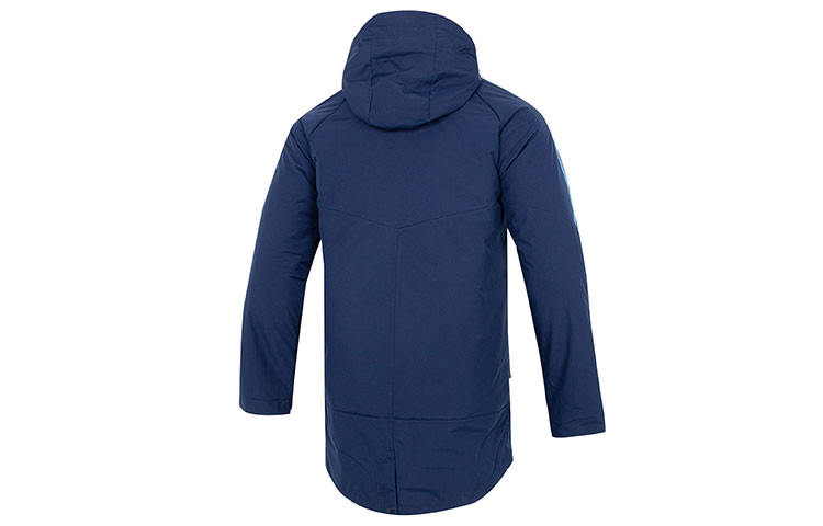 Lookbook adidas AFA Stadium Parka Striped Hooded Jacket  Blue HF3912