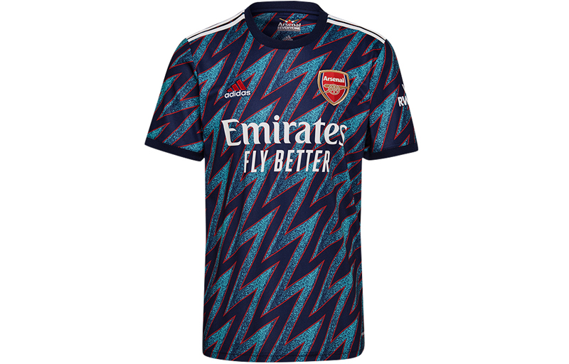 adidas AFC 3rd Jersey Arsenal Away Fan Version Blue Football Shirt GM0213