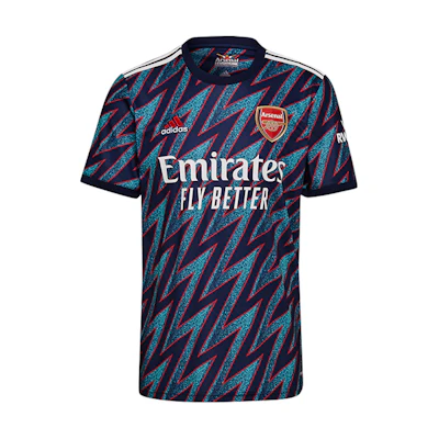 adidas AFC 3rd Jersey Arsenal Away Fan Version Blue Football Shirt GM0213