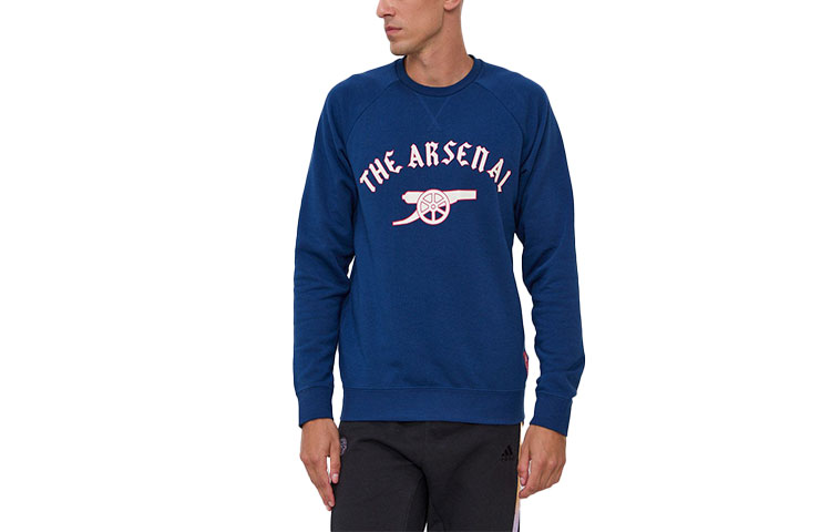 adidas AFC Arsenal Graphic Crewneck Sweatshirt Blue Football Edition GR4217