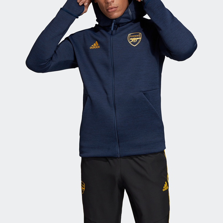 adidas AFC ZNE HD 3 0 Arsenal Football Hoodie Jacket Navy Blue () EH5612 圖 4