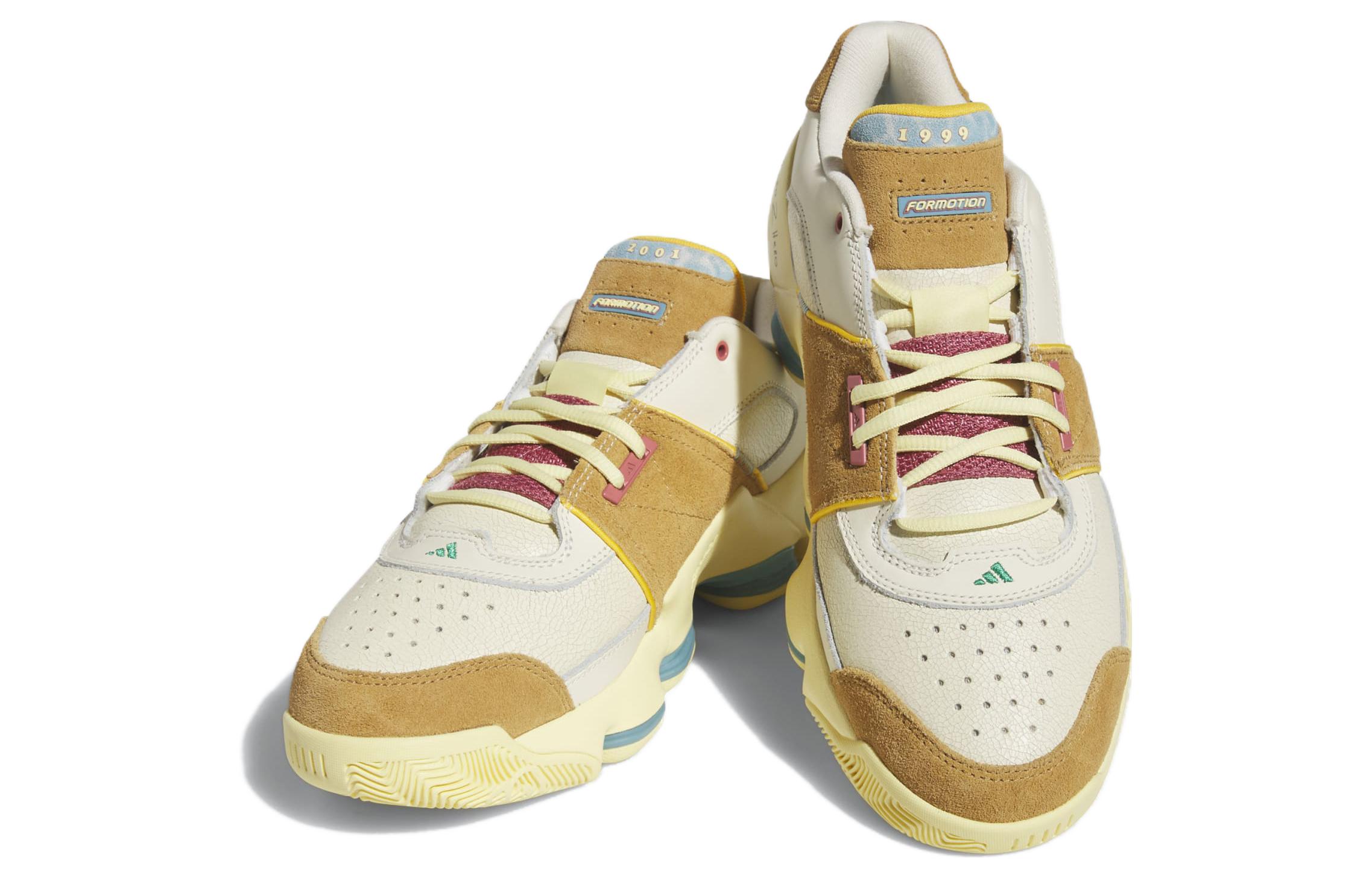 Lookbook adidas Agent Gil Restomod 減震防滑耐磨 低筒 復古籃球鞋 男款 白黃