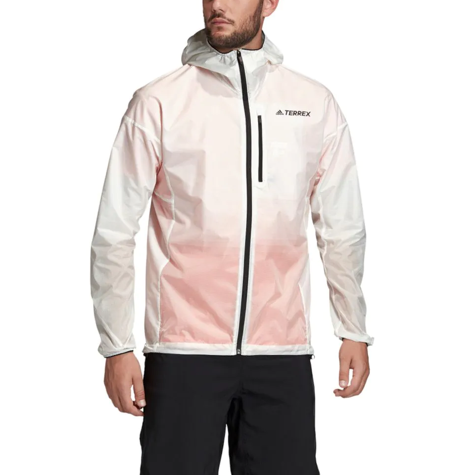 adidas Agravic Windwave Lightweight Waterproof Breathable Jacket - White FJ9488