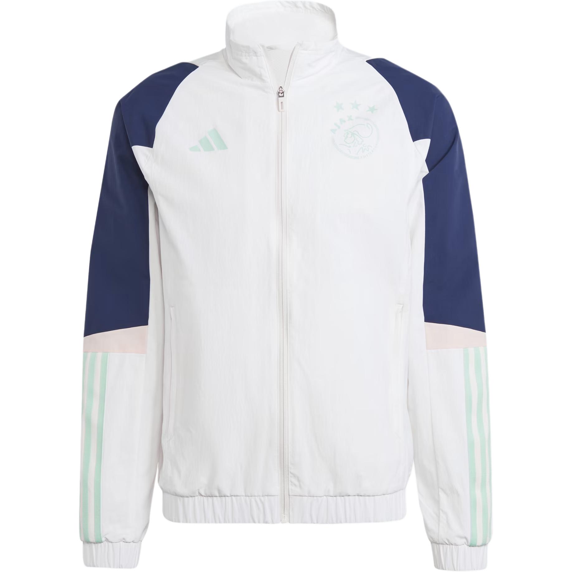 adidas AJAX Amsterdam Tiro 23 Track Jacket White Retro Sports Design Men HZ7767