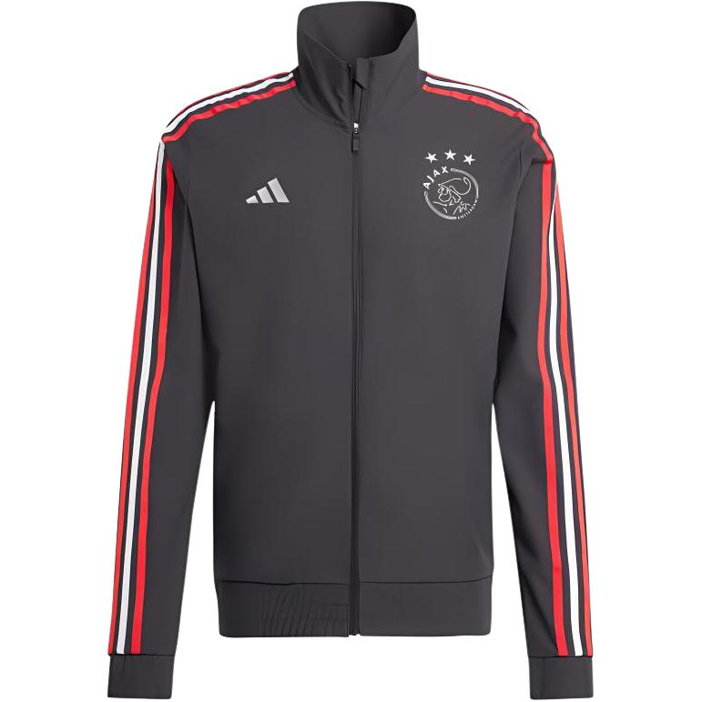 adidas Ajax Amsterdam Trackstand Graphic Jacket Black Casual Outerwear IN9079